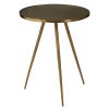 FURNITURE Fifty Five South Side Tables | Akola Antique Gold Finish Side Table