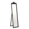 Bathe and Utility Premier Mirrors | Boudoir Floorstanding Mirror With Matt Black Finish