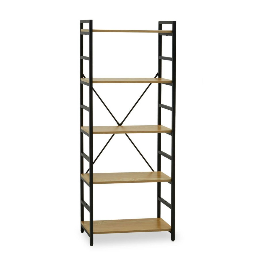 FURNITURE Premier Shelving | Laxton 5 Tier Light Yellow Shelf Unit