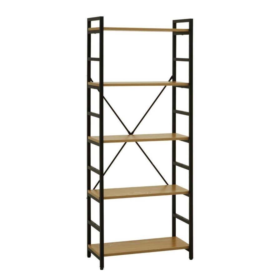 FURNITURE Premier Shelving | Laxton 5 Tier Light Yellow Shelf Unit