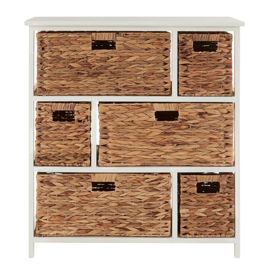 FURNITURE Premier Storage | Padstow 6 Drawer White Frame Storage Unit