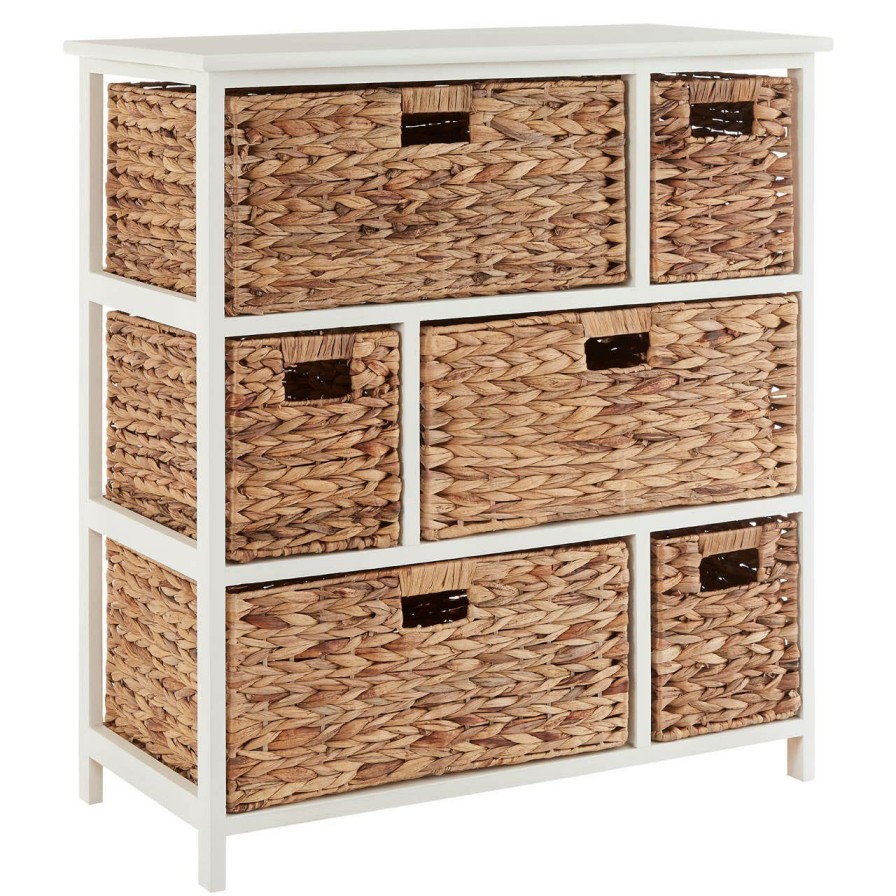 FURNITURE Premier Storage | Padstow 6 Drawer White Frame Storage Unit