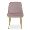 FURNITURE Premier Seating | Demi Dusky Pink Velvet Dining Chair