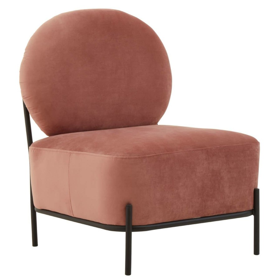 FURNITURE Fifty Five South Statement Chairs | Haya Dusky Rose Velvet Chair