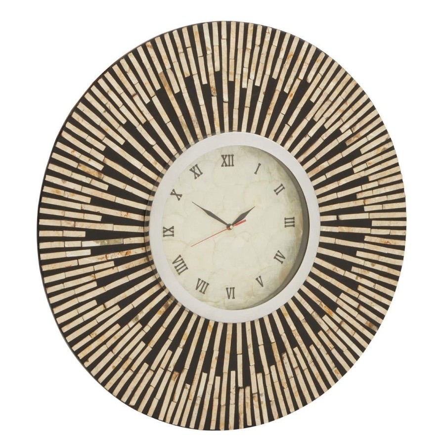 Accessories Fifty Five South Wall Clocks | Palu Black And Gold Wall Clock