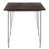 FURNITURE Premier Side Tables | District Grey Metal And Elm Wood Table