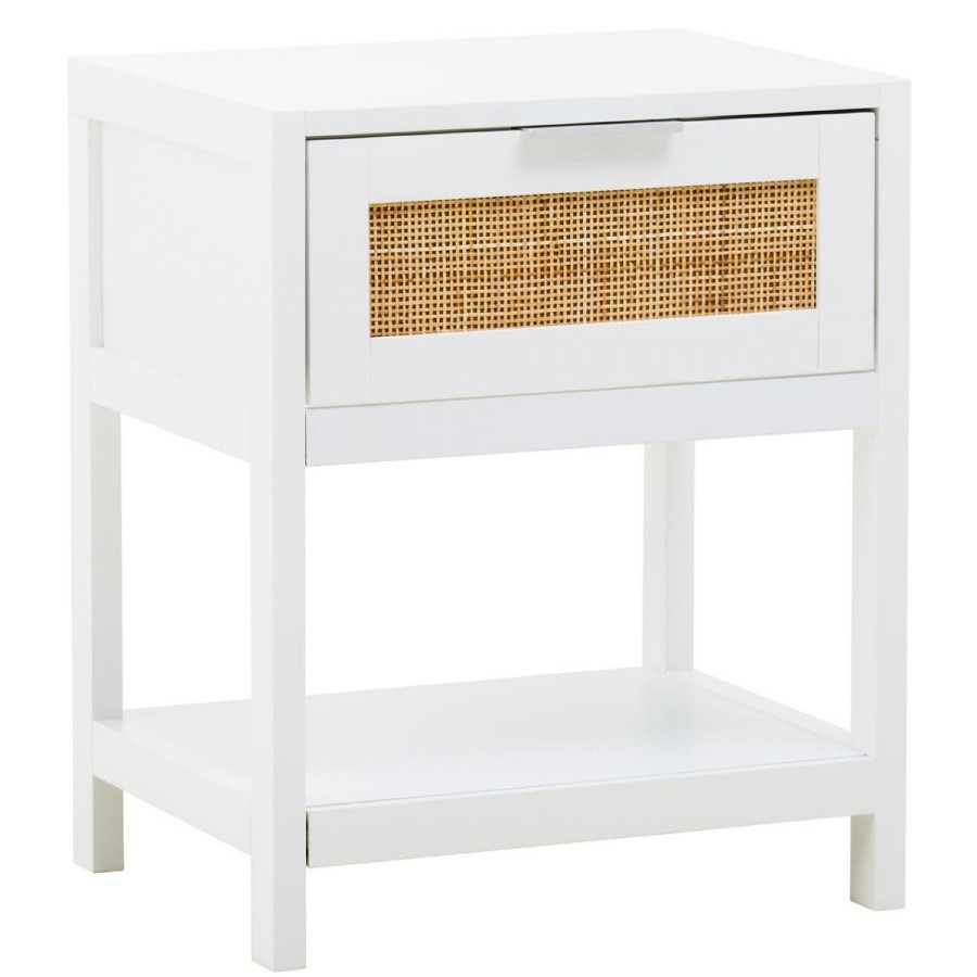 FURNITURE Premier Storage | Sherman White Wood Side Table