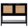 FURNITURE Premier Storage | Sherman Black Wood Side Cabinet