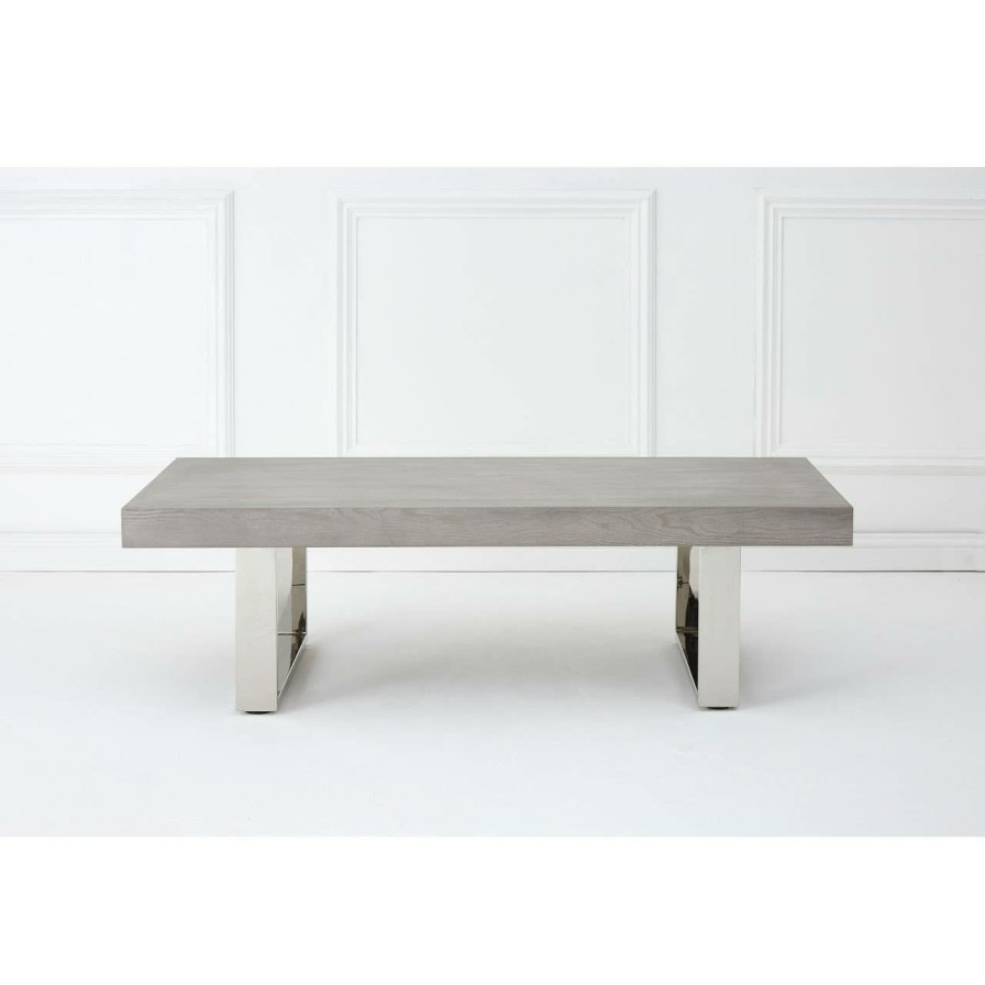 FURNITURE Fifty Five South Coffee Tables | Ulmus Grey Elm Wood Coffee Table