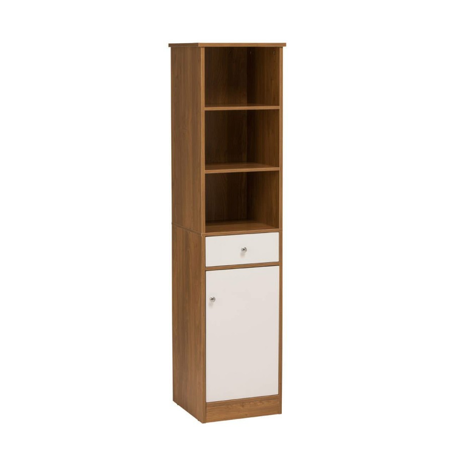 Bathe and Utility Premier Racks, Caddies and Shelf Units | Oak Effect Floor Standing Cabinet