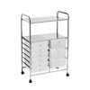 Bathe and Utility Premier Racks, Caddies and Shelf Units | Trolley With Black Wheels