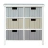 FURNITURE Premier Storage | New England White 6 Drawers Chest