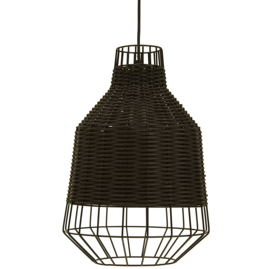 Accessories Premier Light and Ceiling Shades | Jaya Black Rattan Pendant Lamp