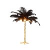 Accessories Fifty Five South Table Lamps | Zendaya Black Ostrich Feather Table Lamp