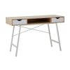 FURNITURE Premier Desks | Bradbury Two Drawer Natural Oak Veneer Desk