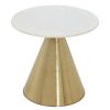 FURNITURE Fifty Five South Side Tables | Martini Table With White Marble Top