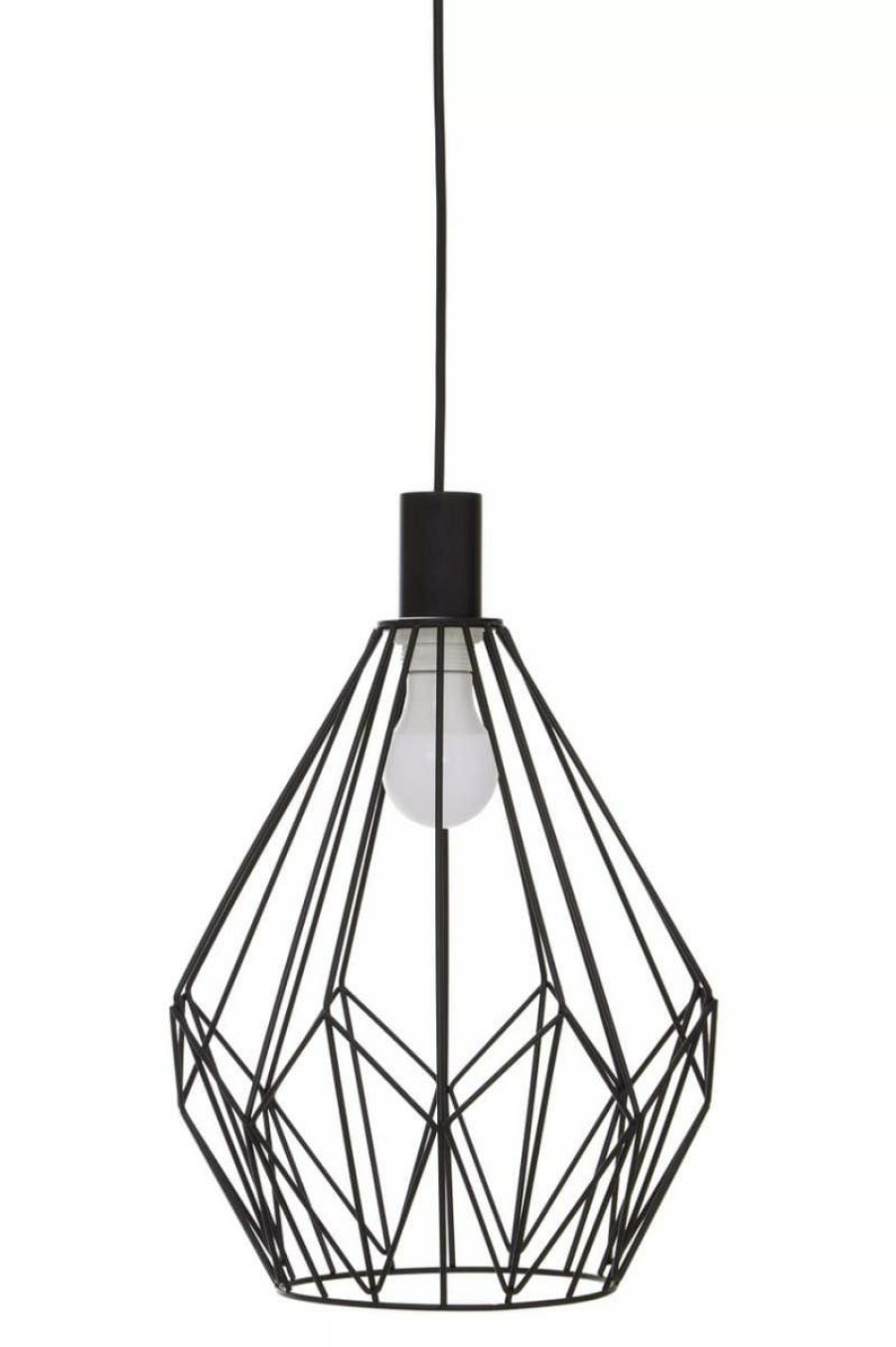 Accessories Premier Ceiling Lights | Wyra Black Gold Frame Pendant Light