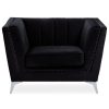 FURNITURE Premier Seating | Hansa Black Velvet Chair