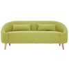 FURNITURE Premier Seating | Holland Green Linen Sofa