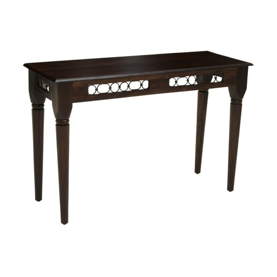 FURNITURE Fifty Five South Console Tables | Srina Dark Sheesham Wood Console Table