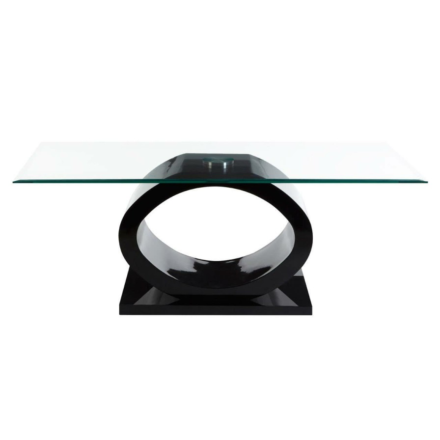 FURNITURE Premier Coffee Tables | Halo O Shaped Coffee Table With Black Base