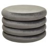 FURNITURE Fifty Five South Stools | Hartford Grey Round Stool