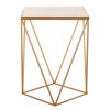 FURNITURE Premier Side Tables | Shalimar Square Marble Top Side Table