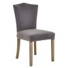 FURNITURE Fifty Five South Seating | Kensington Townhouse Grey Velvet Dining Chair