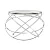 FURNITURE Premier Side Tables | Allure Clear Glass Circular End Table