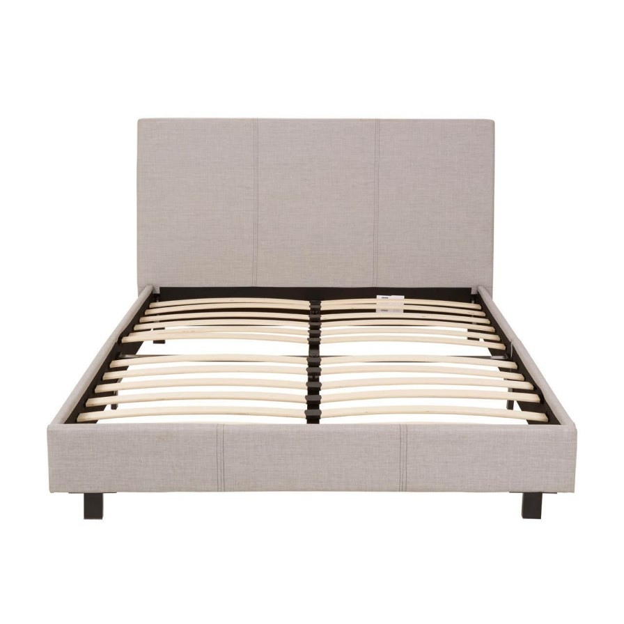 FURNITURE Premier Beds | Napoli Light Grey Bed In A Box