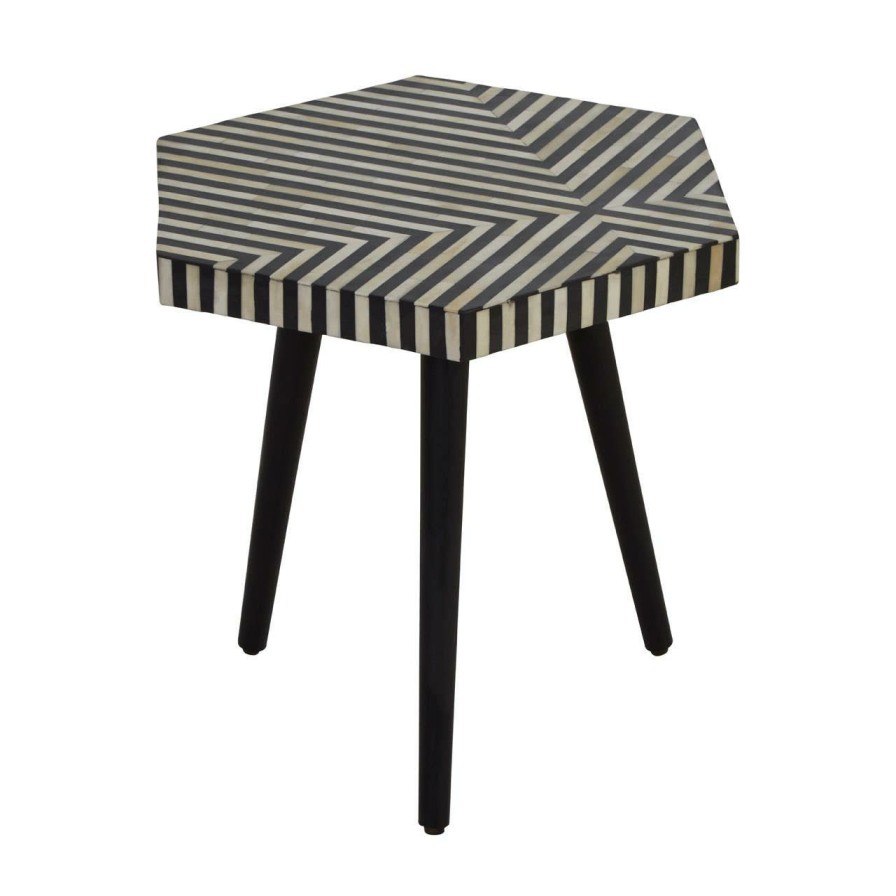 FURNITURE Fifty Five South Side Tables | Boho Hexagonal Side Table