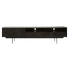 FURNITURE Fifty Five South Storage | Jakara Black Finish Wooden Media Unit