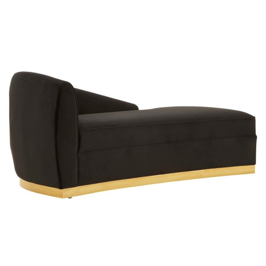 FURNITURE Fifty Five South Seating | Batix Black Left Arm Chaise Longue