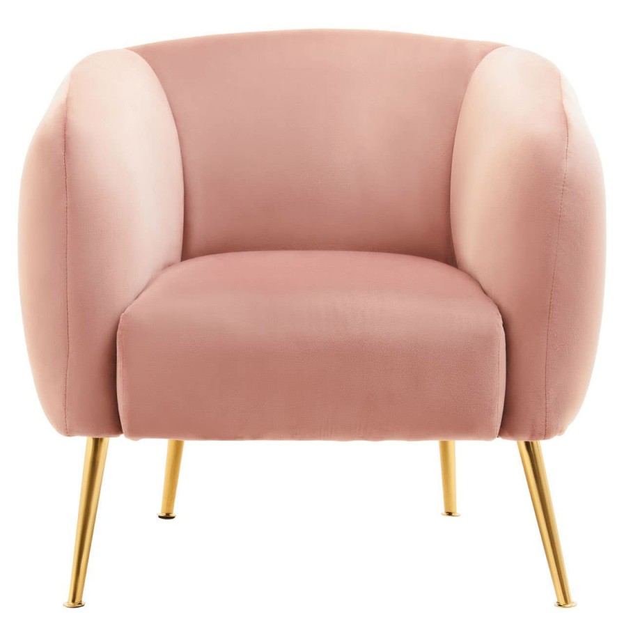 FURNITURE Fifty Five South Armchairs | Yasmeen Pink Velvet Armchair