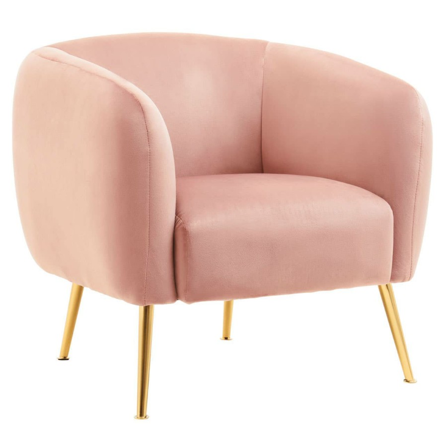 FURNITURE Fifty Five South Armchairs | Yasmeen Pink Velvet Armchair