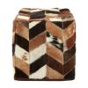 FURNITURE Bosie Pouffes | Safira Natural Patchwork Pouffe