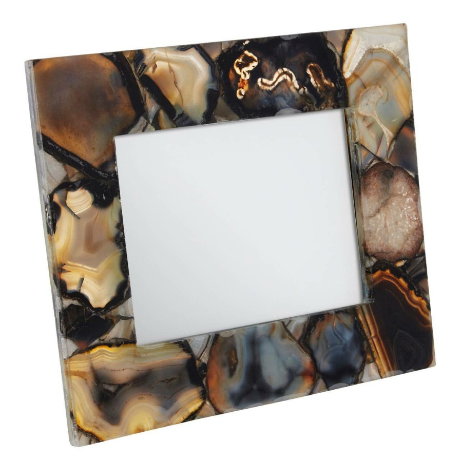 Accessories Fifty Five South Photo Frames | Bowerbird Black Agate 5 X 7 Photo Frame