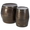 FURNITURE Fifty Five South Side Tables | Templar Set Of Two Drum Style Side Tables