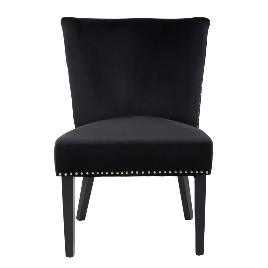 FURNITURE Fifty Five South Seating | Kensington Townhouse Black Winged Dining Chair