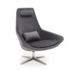 FURNITURE Fifty Five South Seating | Kalo Grey Velvet Armchair