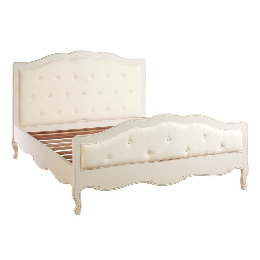 FURNITURE Fifty Five South Beds | Loire White Kingsize Bed