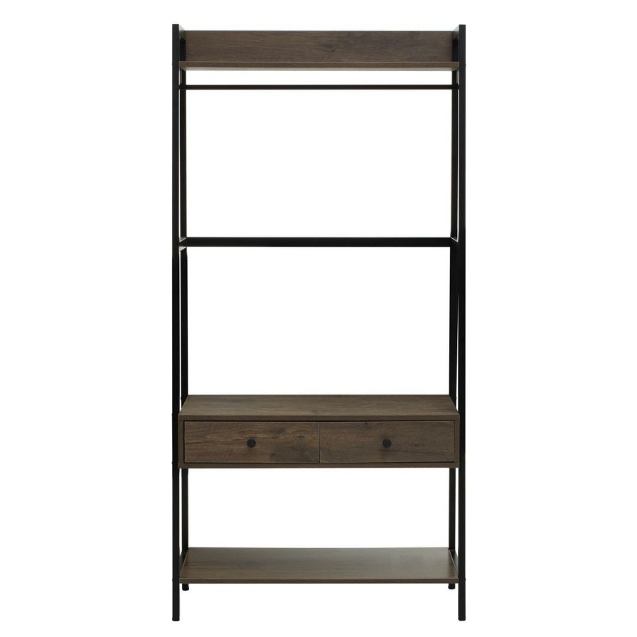 FURNITURE Premier Shelving | Bradbury Dark Oak Storage Unit