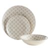 Kitchen and Dining Premier Dinner Sets | Maya Grey And White 12 Pc Dinner Set