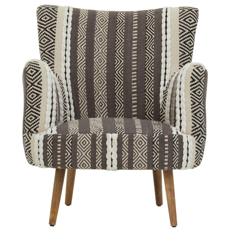 FURNITURE Fifty Five South Armchairs | Cefena Grey And White Chair