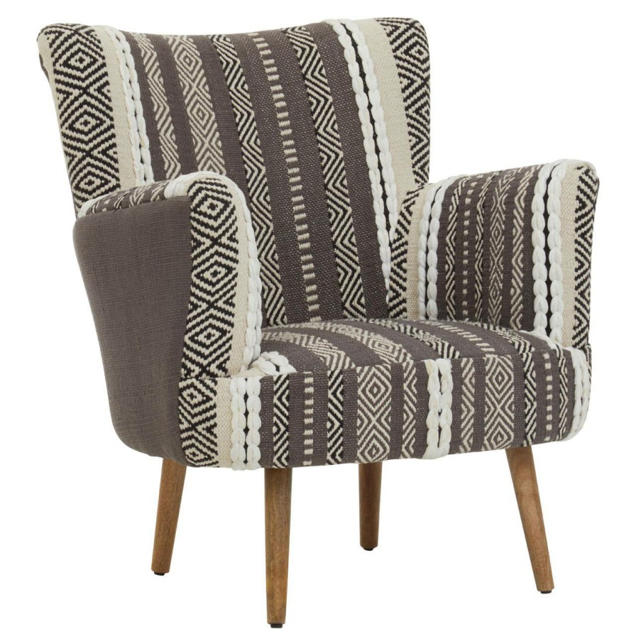 FURNITURE Fifty Five South Armchairs | Cefena Grey And White Chair