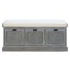 FURNITURE Premier Drawers | Heritage 3 Drawer Slate Grey Storage Bench