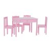 FURNITURE Premier Tables and Desks | Kids 5 Piece Pink Table And Chair Set