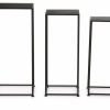 Accessories Premier Vases, Planters and Plant Stands | Avento Set Of Three Square Black Plant Stands