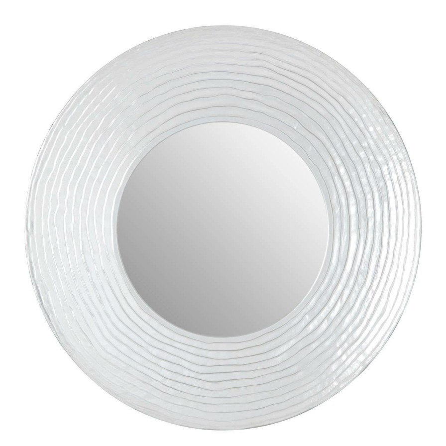 Bathe and Utility Fifty Five South Mirrors | Round Wall Mirror With Silver Finish