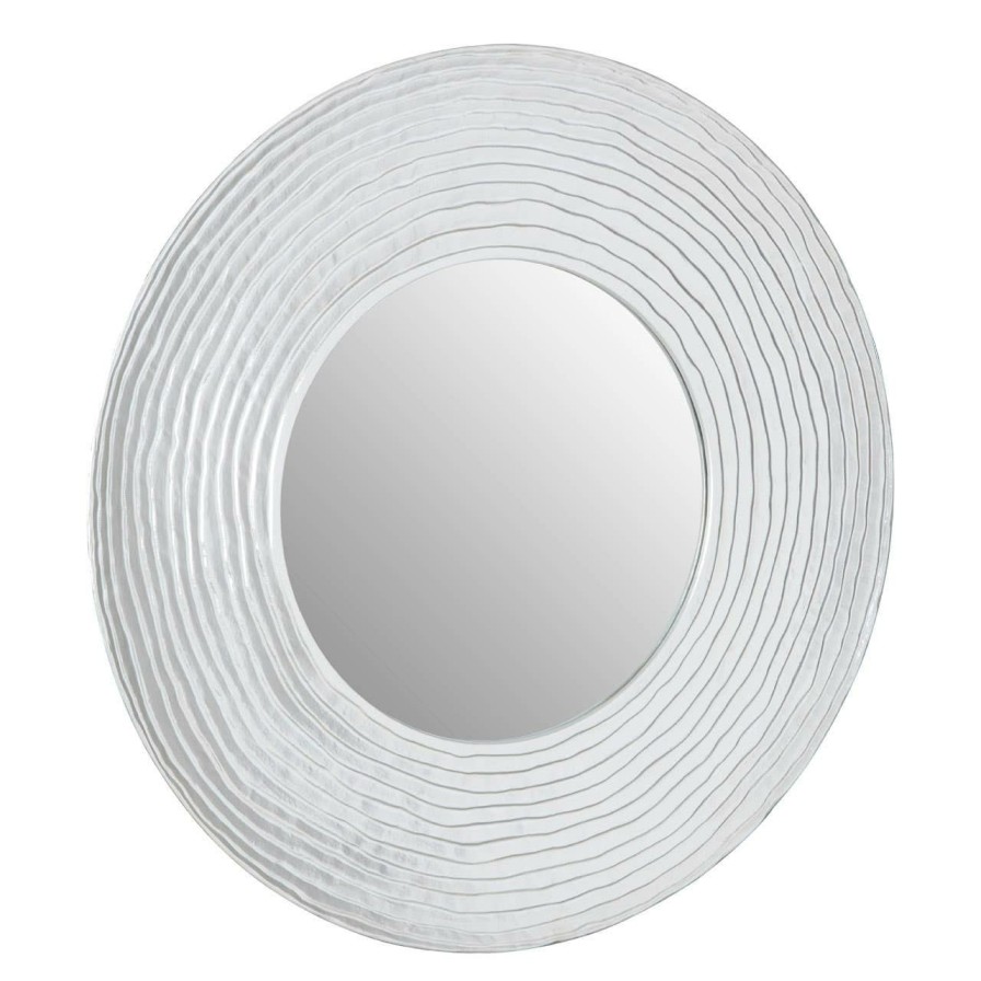 Bathe and Utility Fifty Five South Mirrors | Round Wall Mirror With Silver Finish